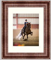 Pewter Scoop Frame with Mat