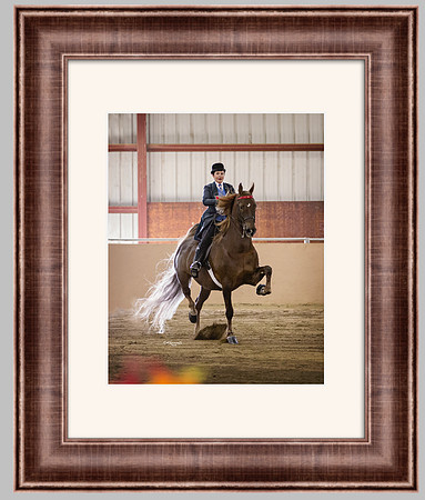 Pewter Scoop Frame with Mat